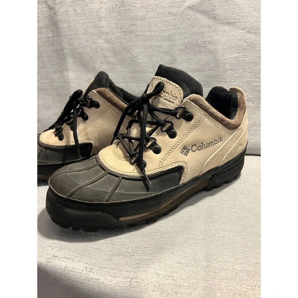 Columbia Buga Low Hiking Boots Tan Black Thermolite Insulated BL1101-160 Mens 9